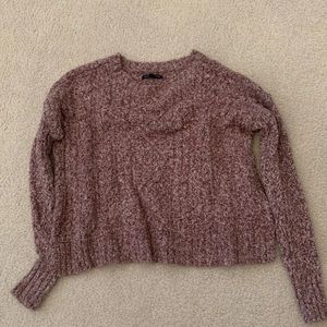 American Eagle Pink Cropped Sweater